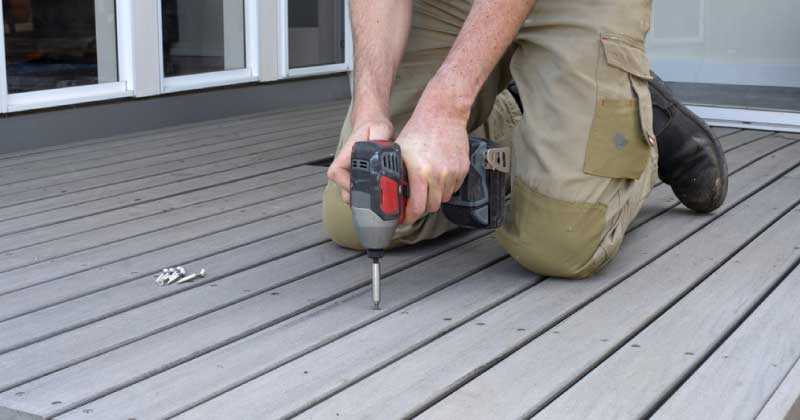 Maintenance requirements of composite decking