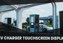ev charger touchscreen display