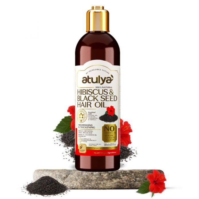Atulya Hibiscus And Black Seed Hair Oil